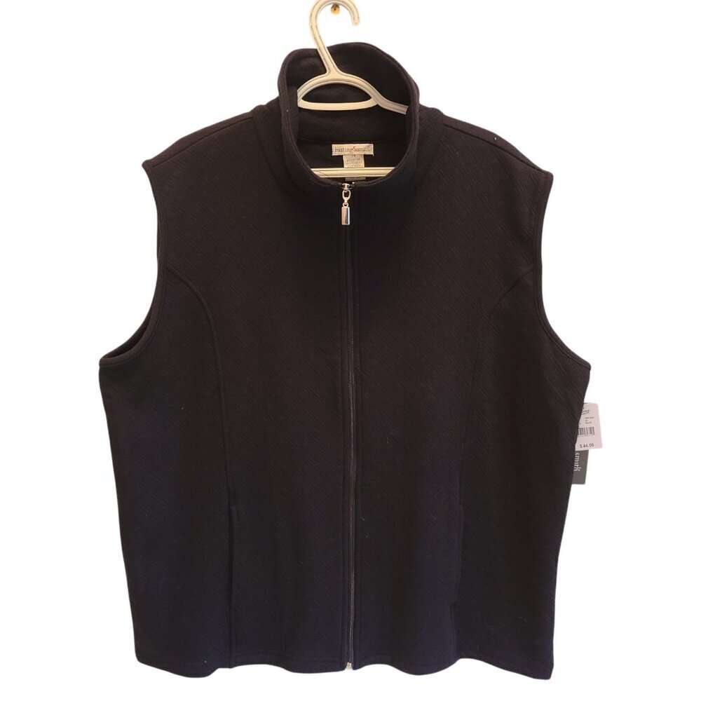 Hasting & Smith Quilted Vest BLACK 2X - NWT